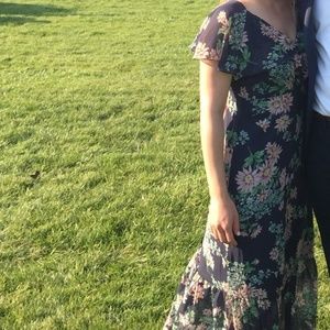 Lord & Taylor Floral Boho Maxi Dress